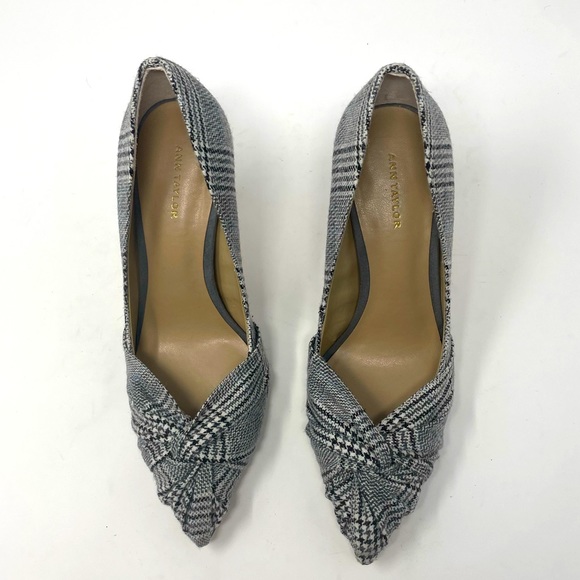 Ann Taylor Plaid Pumps - Picture 6 of 7